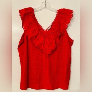 LOFT eyelet top